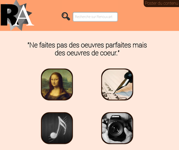 Website for artists from my high school