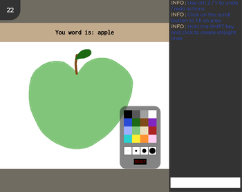 A simple real time pictionnary game