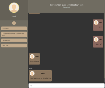Simple messaging app